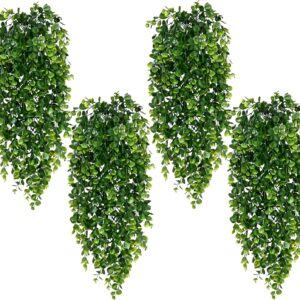 4Pcs Fake Hanging Plants 2.7FT Fake Plants Fake Vines Greenery | UV Resistant Faux Outdoor Plants Ivy Vines for Modern Boho Patio Outdoor Indoor Party Wall Porch Gazebo Aesthetic Decor